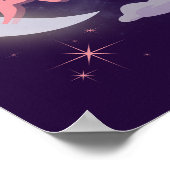 牡羊座の天月の雲の星の星占い芸術 ポスター (角)