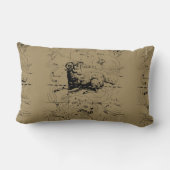 牡羊座の星座Hevelius 3月1690日21日- Apr19 ランバークッション (裏面)