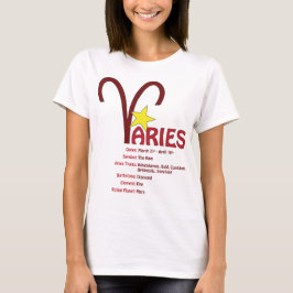 牡羊座の特性のTシャツ Tシャツ