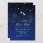 牡羊座の誕生日パーティー 招待状 (正面/裏面)