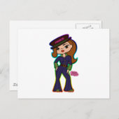 牡羊座の郵便はがき ポストカード (正面/裏面)