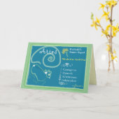 牡羊座の3月の挨拶状 カード (黄色い花)