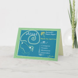 牡羊座の3月の挨拶状 カード