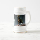 牡羊座の(占星術の)十二宮図の記号 ビールジョッキ (正面右)