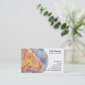 牡羊座の(占星術の)十二宮図 名刺 (スタンド正面)