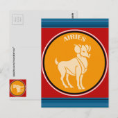 牡羊座はがき ポストカード (正面/裏面)