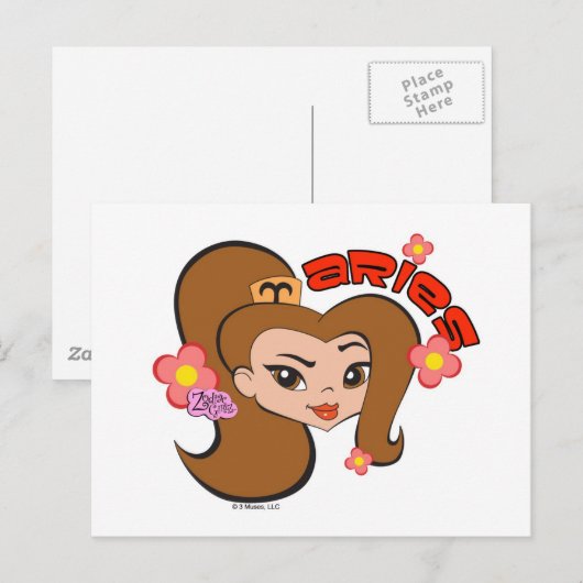 牡羊座はがき ポストカード (正面/裏面)