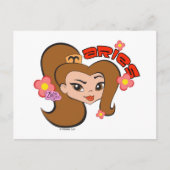 牡羊座はがき ポストカード (正面)