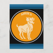 牡羊座はがき ポストカード (正面)