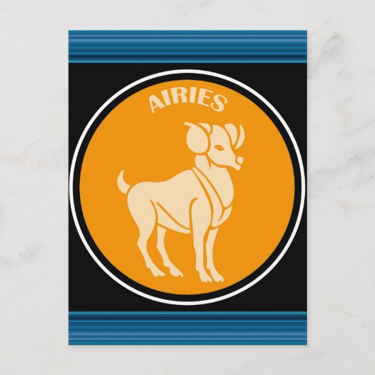 牡羊座はがき ポストカード (正面)