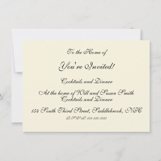 牡羊座オレンジ色の女性：ゴシック様式のラムアンティークアートコラージュ 招待状 (裏面)