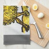 牡羊座ゴールデンラム、〔占星術の〕十二宮図のヴィンテージシンボルや象徴 キッチンタオル (四つ折り)