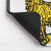 牡羊座ゴールデンラム、〔占星術の〕十二宮図のヴィンテージシンボルや象徴 マウスパッド (コーナー)