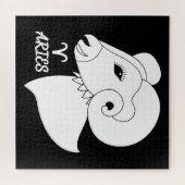 牡羊座シルエット ジグソーパズル (横)