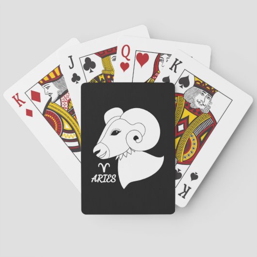 牡羊座シルエット トランプ (裏面)