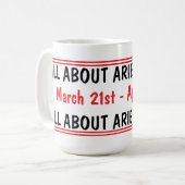 牡羊座シーズン コーヒーマグカップ (正面左)