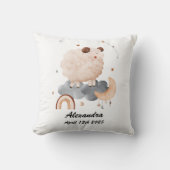 牡羊座ベビー – あなたの小さなラム〔占星術の〕十二宮図子供部屋 クッション (正面)