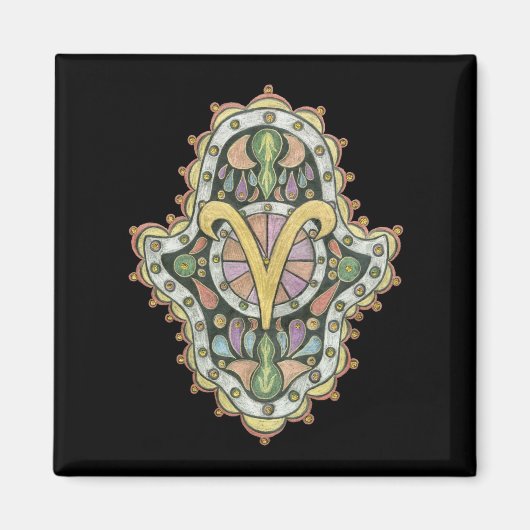 牡羊座マグネット マグネット (正面)