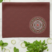 牡羊座マンダラハンドタオル キッチンタオル (折り畳み)