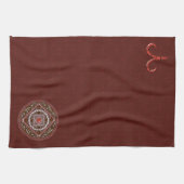 牡羊座マンダラハンドタオル キッチンタオル (横)