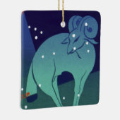 牡羊座ラム星座、ヴィンテージ〔占星術の〕十二宮図占星術 セラミックオーナメント (右)