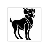 牡羊座ラム〔占星術の〕十二宮図アートスタンプ ラバースタンプ (インプリント)