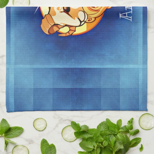 牡羊座占星術 キッチンタオル (折り畳み)