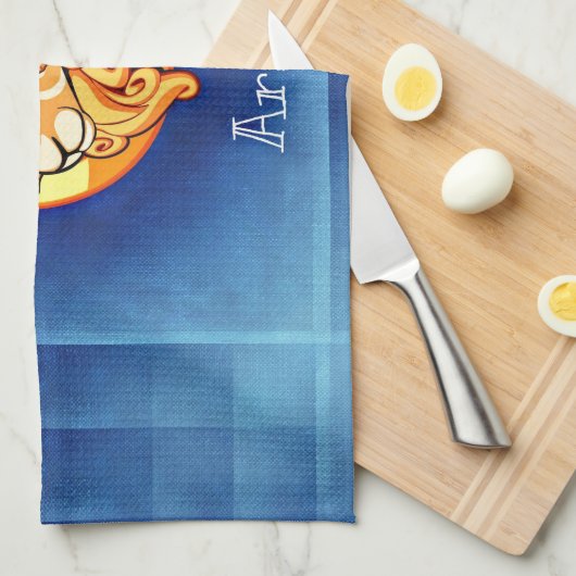 牡羊座占星術 キッチンタオル (四つ折り)