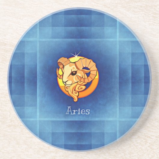 牡羊座占星術 コースター (正面)