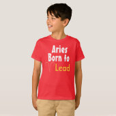 牡羊座生まれのリーダー Tシャツ (正面フル)