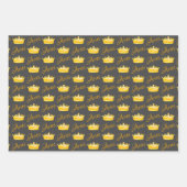 牡羊座誕生日〔占星術の〕十二宮図ビグーンラムアニマルアートクラウン ラッピングペーパーシート (正面2)