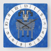 牡羊座13時間壁時計 スクエア壁時計 (正面)