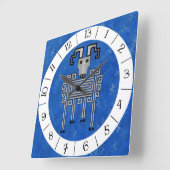 牡羊座13時間壁時計 スクエア壁時計 (傾斜)