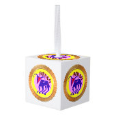 牡羊座3月21日～4月20占星術 キューブオーナメント (裏面アングル)