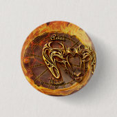牡羊座3月21日～4月20占星術 缶バッジ (正面)