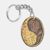 牡羊座&アースモンキー キーホルダー (正面左)