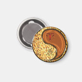 牡羊座&ウッドドラゴン マグネット (正面/裏面)