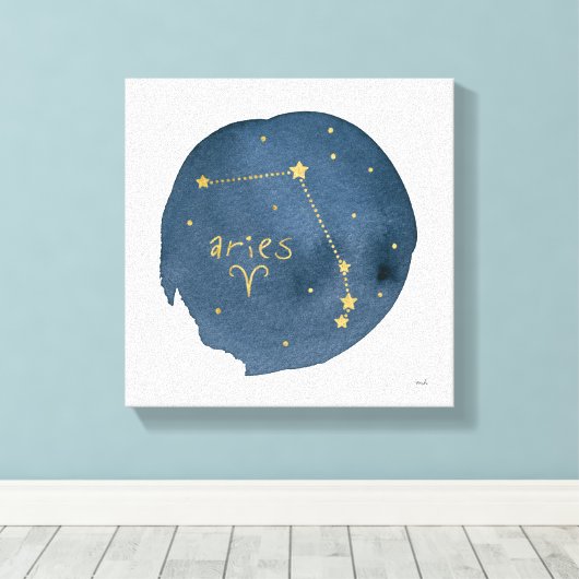 牡羊座 キャンバスプリント (インサイチュ (ウッドフロア))