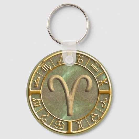 牡羊座 キーホルダー (正面)