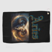 牡羊座 ゴルフタオル (横)