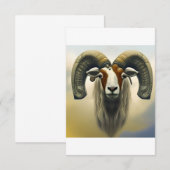 牡羊座 サンキューカード (正面/裏面)