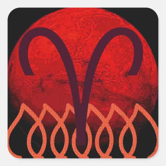 牡羊座 スクエアシール (正面)