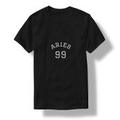 牡羊座 |ブラック誕生日 Tシャツ
