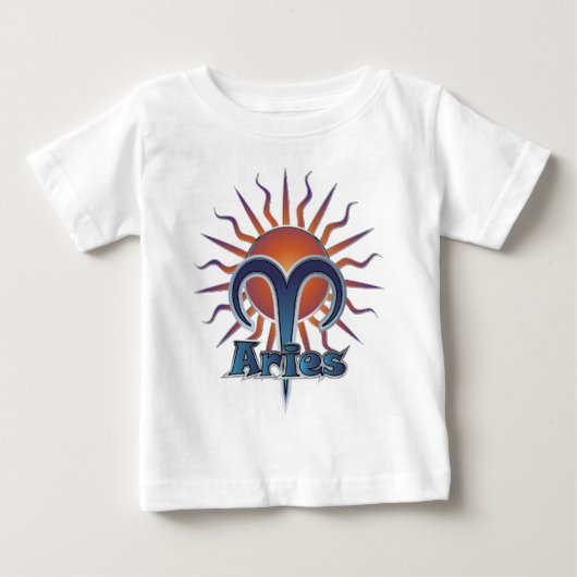 牡羊座 ベビーTシャツ (正面)