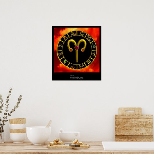 牡羊座 ポスター (キッチン)