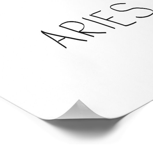 牡羊座 ポスター (角)