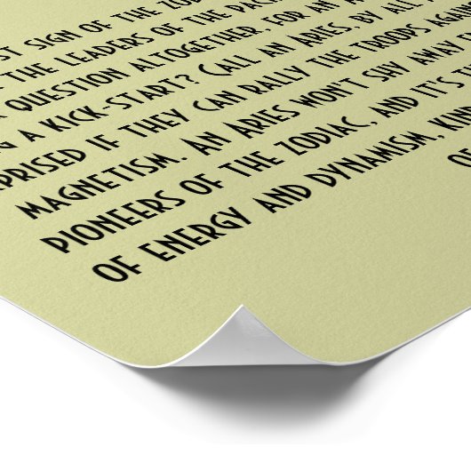 牡羊座 ポスター (角)