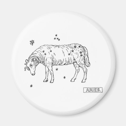 牡羊座 マグネット (正面)