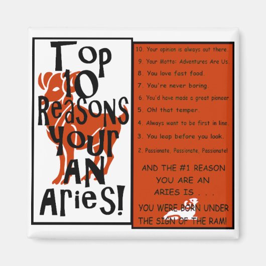 牡羊座 マグネット (正面)