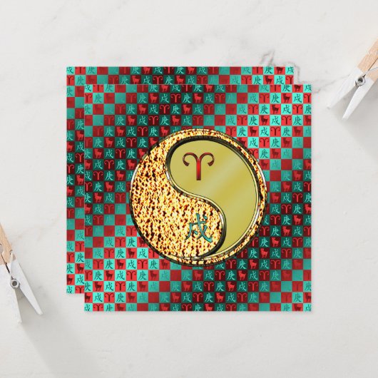 牡羊座&メタルドッグ カード (正面/裏面インサイチュ)